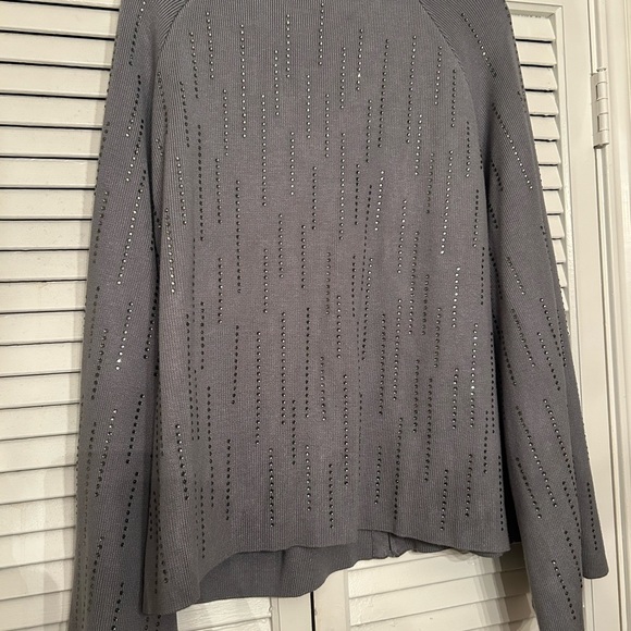 Gray Sweater Zipper Jacket 3X - Picture 5 of 11